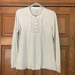🌷😃!NWT! J-Jill Long Sleeve Henley😃🌷